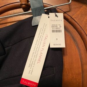 Brand new Talbots black flannel pants